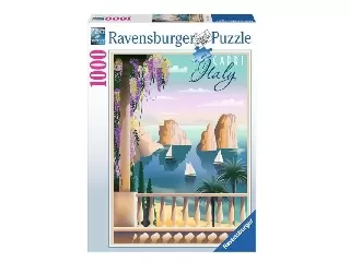 Puzzle 1000 db - Képeslap Capri