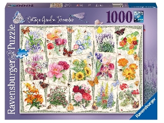 Puzzle 1000 db - Kerti virágok