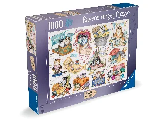 Puzzle 1000 db - Macska év