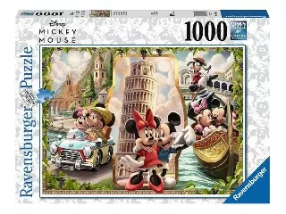 Puzzle 1000 db - Minnie és Mickey vakáción