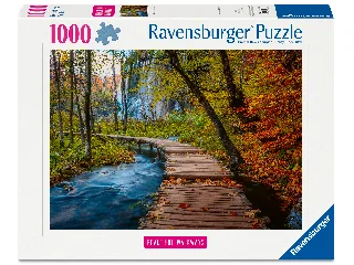 Puzzle 1000 db - Őszi faösvény