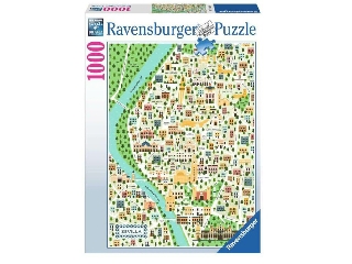 Puzzle 1000 db - Sevilla térképe
