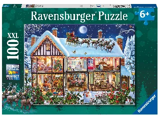 Puzzle 100 db - Karácsony otthon