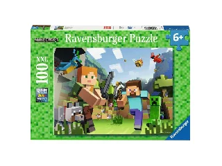 Puzzle 100 db - Minecraft Steve és Alex