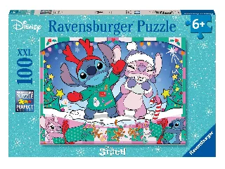 Puzzle 100 db - Stich karácsonya