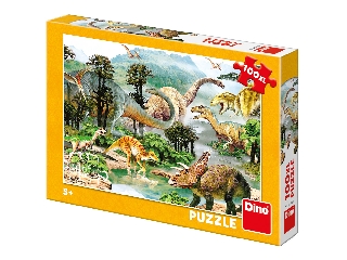 Puzzle 100 db XL Dinoszauruszok