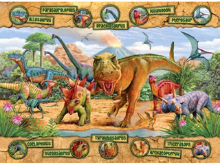 Dinoszauruszok 100 darabos kirakó