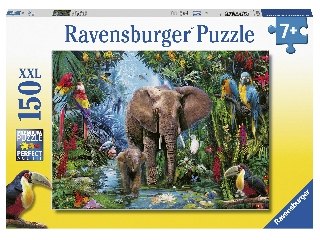 Puzzle 150 db - Elefántos