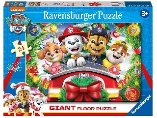 Puzzle 24 db - Mancs Őrjárat karácsonya