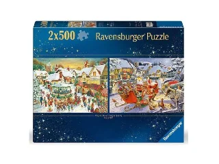 Puzzle 2x500 db - Karácsonyi kollekció no1