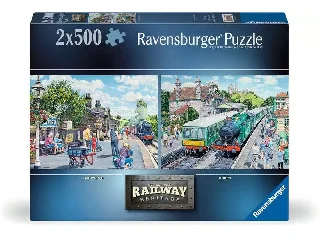 Puzzle 2x500 db - Vasút no1