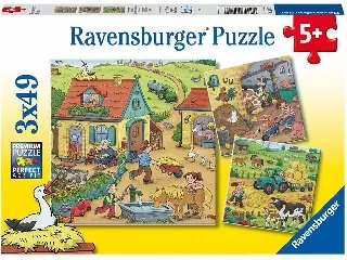 Puzzle 3x49 db - Élet a farmon