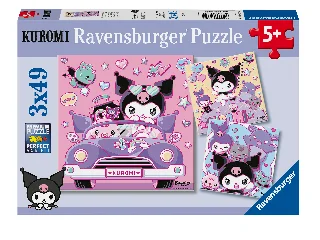 Puzzle 3x49 db - Kuromi úton