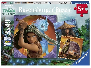 Puzzle 3x49 db - Raya és az utolsó sárkány