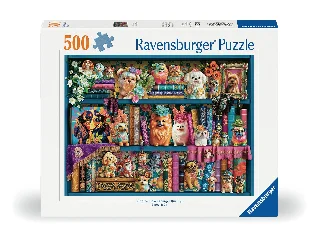 Puzzle 500 db - Kedves porcelán kutyusok