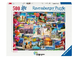 Puzzle 500 db - Képeslapok