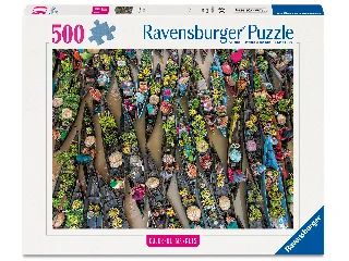 Puzzle 500 db - Lebegő piac Indonéziában