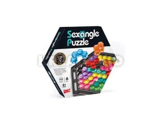 Puzzle logikai játék - hatszögletű