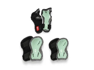 QPLAY Gyermekvédők Jade Green, méret S, kor 3-5 év