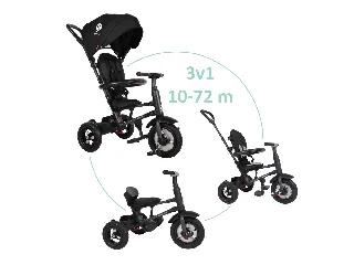QPLAY Tricikli Rito air gel (Gumi) Black, kor 10-72 hó