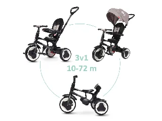 QPLAY tricikli Rito eva Grey, kor 10-72 hónap