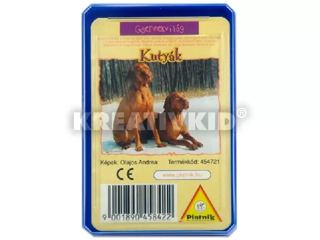 Quartett kártyajáték - kutyák