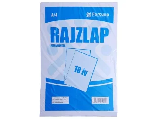 Rajzlap 10 ív 120 gram A/4 félfamentes 