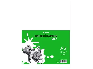 Rajzlap A3, 180g, 10 lap, STEPA, fehér