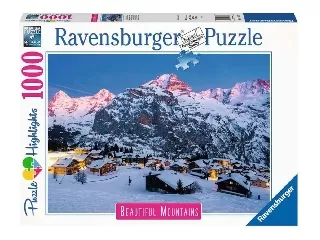 Ravensburger Puzzle 1000 db - Berner Oberland, Mürren