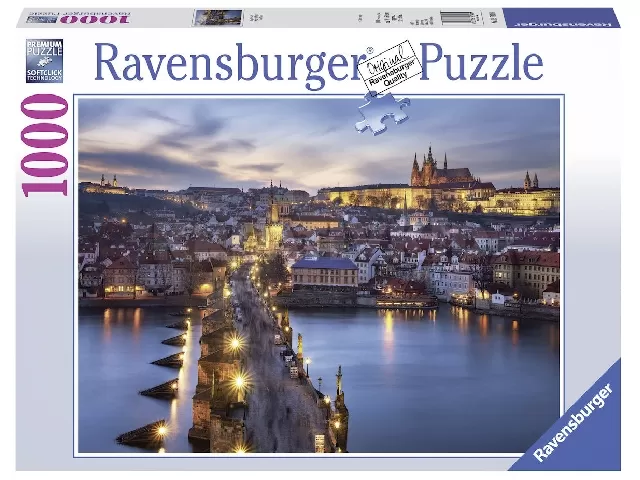 Ravensburger: Puzzle 1000 db - Prága éjjel