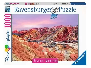 Ravensburger Puzzle 1000 db - Regenbogenberge
