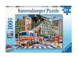 Ravensburger Puzzle 100 db - Tűzoltóautó