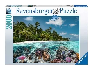 Ravensburger Puzzle 2000 db - Merülj a Maldív-szigeteken