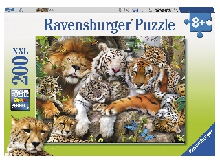 Ravensburger: Puzzle 200 db - Nagymacskák