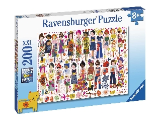 Ravensburger Puzzle 200 db - Virágos barátok