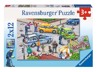 Ravensburger Puzzle 2x12 db - Kék lámpás út