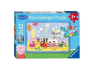 Ravensburger Puzzle 2x12 db - Peppa kalandja