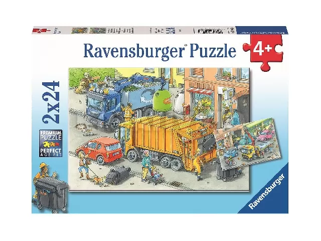 Ravensburger Puzzle 2x24 db - szemétgyűjtés