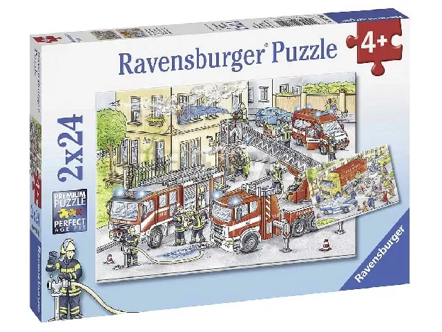 Ravensburger: Puzzle 2x24 db - Tűzoltók