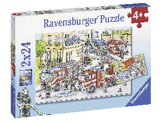 Ravensburger: Puzzle 2x24 db - Tűzoltók