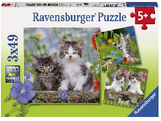 Ravensburger Puzzle 3x49 db - Édes kiscicák
