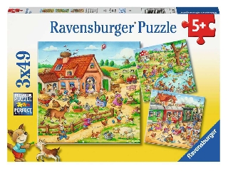 Ravensburger Puzzle 3x49 db - Nyaralás