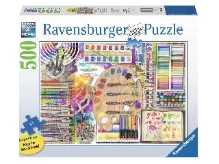 Ravensburger Puzzle 500 db - A művész palettája