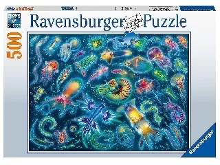 Ravensburger Puzzle 500 db - Színes medúza