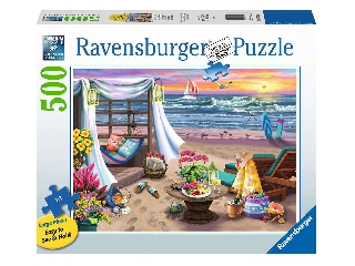 Ravensburger Puzzle 500 db - Tengerparti pihenés