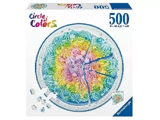 Ravensburger Puzzle kör 500 db - Szivárvány torta