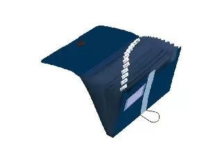 Rekeszes mappa PP A4 easy orga to go GREEN kék