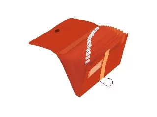 Rekeszes mappa PP A4 easy orga to go GREEN narancssárga