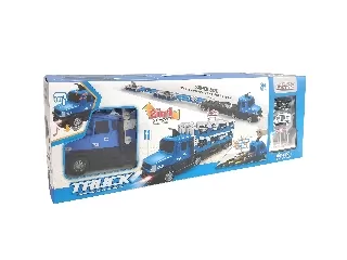 Rendőr teherautó 2 fém autóval, zenél, világít