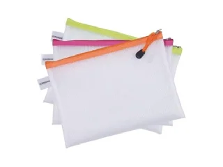 Rendszerező tasak, cipzáras, A4, 343x246 mm, DONAU, vegyes színek